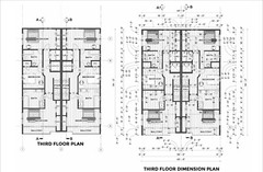 40’x55′ Duplex Plans: 4304 Sqft, 2 Units w/Garages, Elevators & Balconies