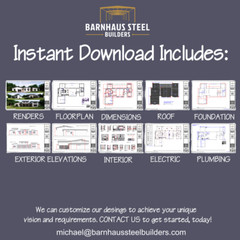 The Manhattan: Mid-Century 3 Bedrooms / 2.5 Baths 2,547 SF Design Blueprints