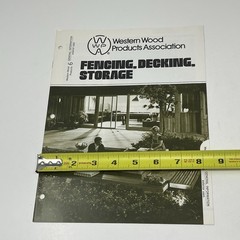 1960’s Western Wood Products Fencing Deck Storage House Design Dealer Brochure