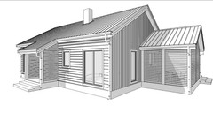 Charming backyard cabin 3 Bed, Bath Architectural Build Plans PDF Download