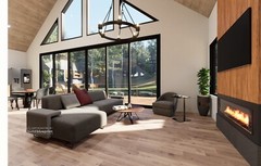 Modern 1675SF Cabin w/ Loft Architectural House Plans 3 Bedroom – PDF Download