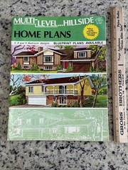 Vintage 1972 MCM Multi-Level Hillside Home Plans Design Catalog Blueprints