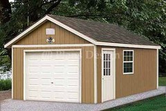 12 x 20 Garage Plans Shed Building Blueprints, Design #51220