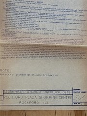 Vintage 1967 Blueprint Civil Engineering Plans Goldblatts Rockford IL