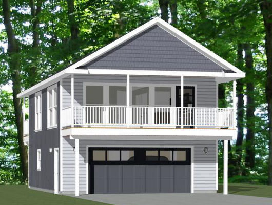 24×32 House — 1 Bedroom 1.5 Bath — 851 sq ft — PDF Floor Plan — Model 7D