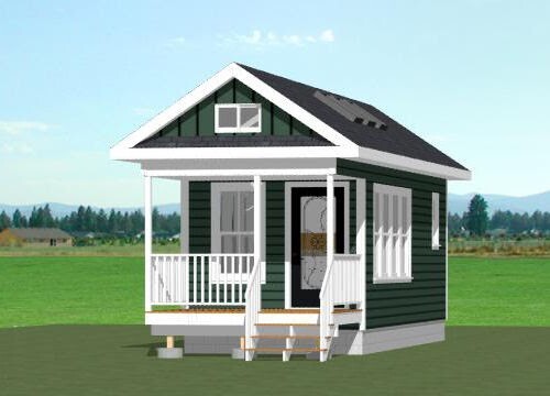 10×28 Tiny House — 476 sq ft — PDF Floor Plan — Model 4L