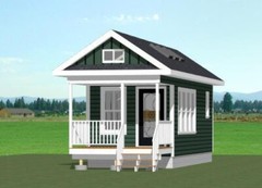 10×28 Tiny House — 476 sq ft — PDF Floor Plan — Model 4L