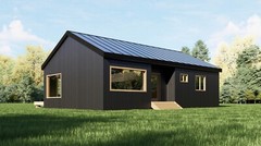 Barndominium House Cabin 2 Bed 2 Bath 40’x35′ 1400 sq ft. | PDF Download