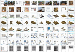 Tiny House Plans, 20’x24′ A Frame House Plans, A Frame Cabin Plans, Hard Copy