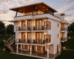 4 bedroom house plan ( on slope land )