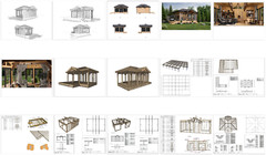 25×18 Backyard Office / Bar / Tiny House Architectural Build Plans PDF Download