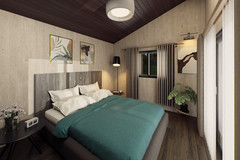 Modern Tiny House Plan | 1-Bedroom Scandinavian Cabin ( Digital Download )