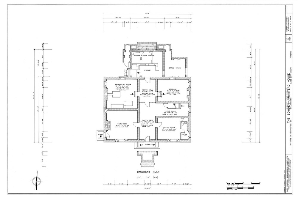 Architectural house plans, Historic Colonial Williamsburg, 4+ bedrooms, 5 baths