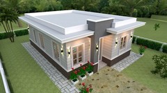 House Design Plan 7×10 Meter 23×33 Feet 3 Bedrooms Terrace Roof (A4 Hard Copy)