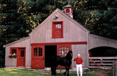 17 Small Horse Barn Designs – Complete Pole-Barn Construction Blueprints (B8)