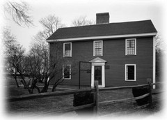 John Adams House, ca 1681 – Saltbox Colonial home floor plans, 3 bedrooms