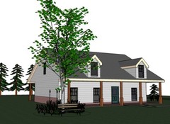 Blanche_1415G-4, 1/2 brick, 3 bed / 2 bath , 2 car garage, future upstairs, PDF