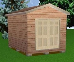 10×14 Storage Shed Plans Package, Blueprints, Material List & Instructions