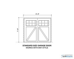22′ x 24′ Two Car ADU Garage Loft Architectural Plans – PDF Download