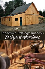 17 Workshop and Studio Barn Plans – Complete Pole-Barn Construction Plans (S4)