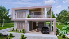 30×49 Feet House Plans 9×15 Meter 5 Beds 7 Baths Terrace Roof PDF (A4 Hard Copy)