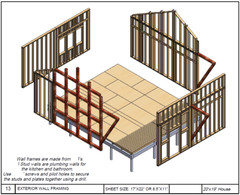 20’x25’ Cozy 2-Story Tiny House Cabin DIY Architectural Build Plans PDF Download