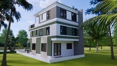 20×30 Feet House Plan 6×9 Meter 5 Bed 4 Bath Terrace Roof (PDF &A4 Hard Copy)