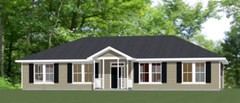 60×30 House — 4 bedroom 3 Bath — 1,800 sqft — PDF Floor Plan — Model 1