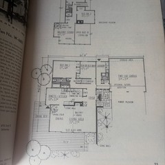 Vintage illustrated House plans with Blueprints 3 Books