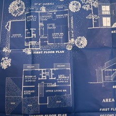 HOUSE OF THE WEEK STUDY PLAN. VINTAGE AP NEWSFEATURES, ARCHITECT DESIGNED HOUSES