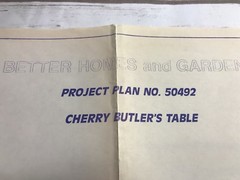 better homes gardens cherry butlers table 5092 handy woodworking plan