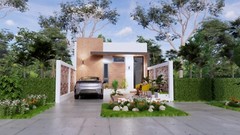 20×23 One Bedroom Small House Plan 6×7 Meter 1 Bath PDF Full Plan (A4 Hard Copy)
