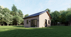 ADU Tiny House 1 bed 1 bath Floor Plan 24’x24′ layout, 576 sq ft | PDF Download