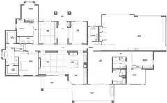 Southwest House Plans with In-Law Suite – 5 Bedroom, 3 bath, PDF Blue Prints  