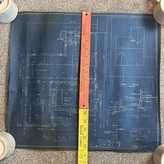 1950’s VTG Greenwood #6 Standard Homes Blueprints Raleigh NC Plan 4 Pages 3 Bed