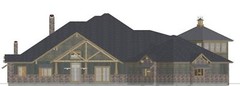 ARCHITECT DESIGNED RANCH HOUSE PLAN, 4,950 S.F!, 4BR, 3.5BA, MASTER SUITE, 2-CAR