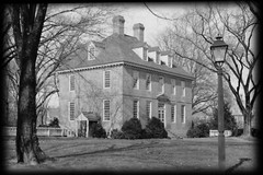 Colonial Williamsburg House, architectural home plans, brick, 4+ bedrooms, attic