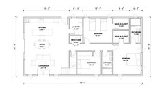 Barndominium, 3 Bedroom 2 Bath with Loft, Office, 1800 sq ft | PDF DOWNLOAD