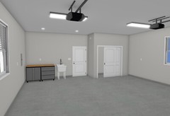 Garage Apartment (ADU) – 1 BR/1BA w/ Loft – Full House Plans, Blueprints #30010A