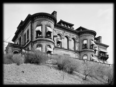 Historic house plans, Victorian Romanesque Mansion, architectural drawings