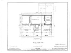 Gambrel Roofed Colonial New England Home, wood framed, PRINTED home plans