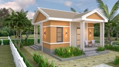 33×30 Feet House Design Plan 10×9 Meter 5 Beds 4 Baths Hip Roof (A4 Hard Copy)