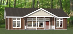 46×30 House — 3 Bedroom 2 Bath — PDF Floor Plan — 1,338 sq ft — Model 2