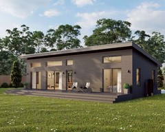 Modern Cabin House, 20′ x 44′, 880 Sq Ft, Tiny House, Architectural Plans