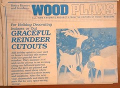 BETTER HOMES AND GARDENS WOOD PLANS GRACEFUL REINDEER CUTOUTS OFS-#1003