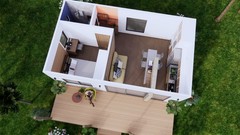 23×20 Feet Farm House Design 7×6 Meter 1 Bed 1 Bath Shed Roof PDF &A4 Hard Copy