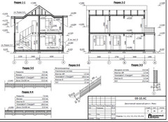 Construction Drawings/ DESIGN / PLANS / Frame house Miias-145.