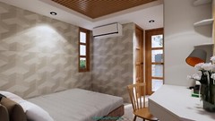10×20 Feet Small House 3×6 Meter 1 Bed 2 Baths Shed Roof PDF Plan (A4 Hard Copy)