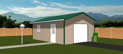 Blueprint for 16′ x 24′ – Post Framed Garage/Shop Plans (Pole Barn)
