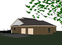 Abbigale 2161G 1 BRICK home, house plan 4 beds, 2.5 baths PDF